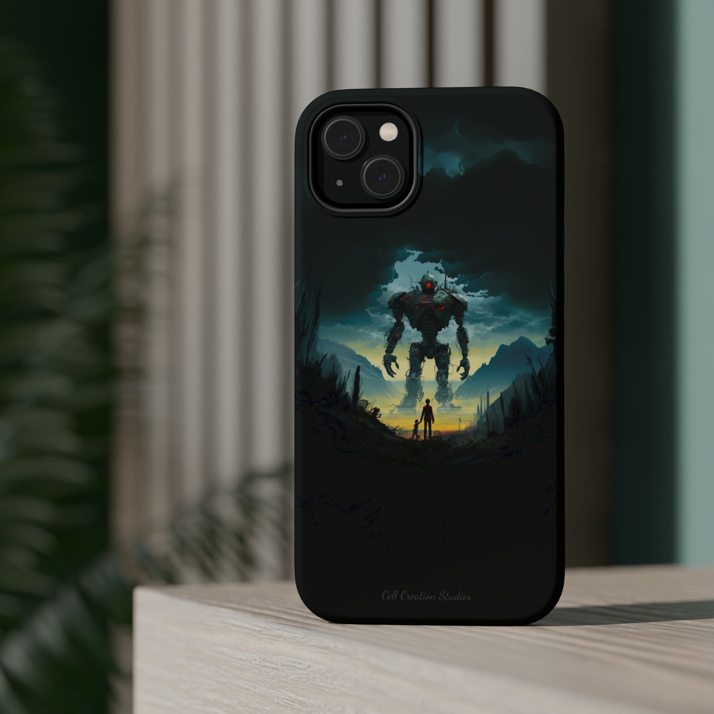 Introducing the "Rising Titan" Cell Phone Case – Witness the Astonishing Emergence of a Giant Robot! -MagSafe Tough Cases