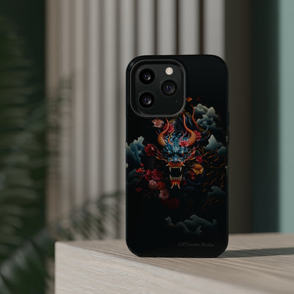 Introducing the "Japanese Dragon Majesty" Cell Phone Case – Embrace the Legend in Style -MagSafe Tough Cases