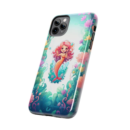 "Pink Seaflower Mermaid" -Tough iPhone Cases