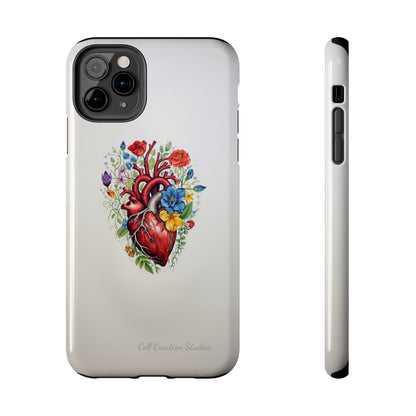 "Floral Heart Harmony" -Tough iPhone Cases