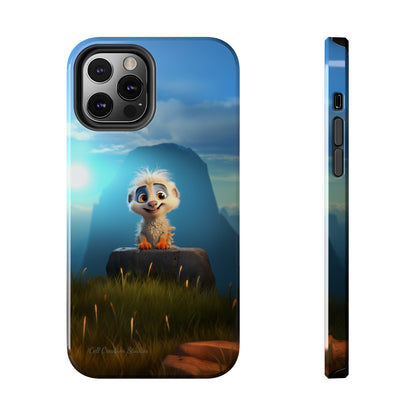 Introducing the "Mountain Explorer Buddy" Cell Phone Case – Embark on Adventures with an Animated Cute Animal -Tough Phone Cases