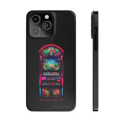 Introducing the "Vibrant Slot Frenzy" Cell Phone Case – Experience the Thrill of Colors and Luck -Slim Phone Cases