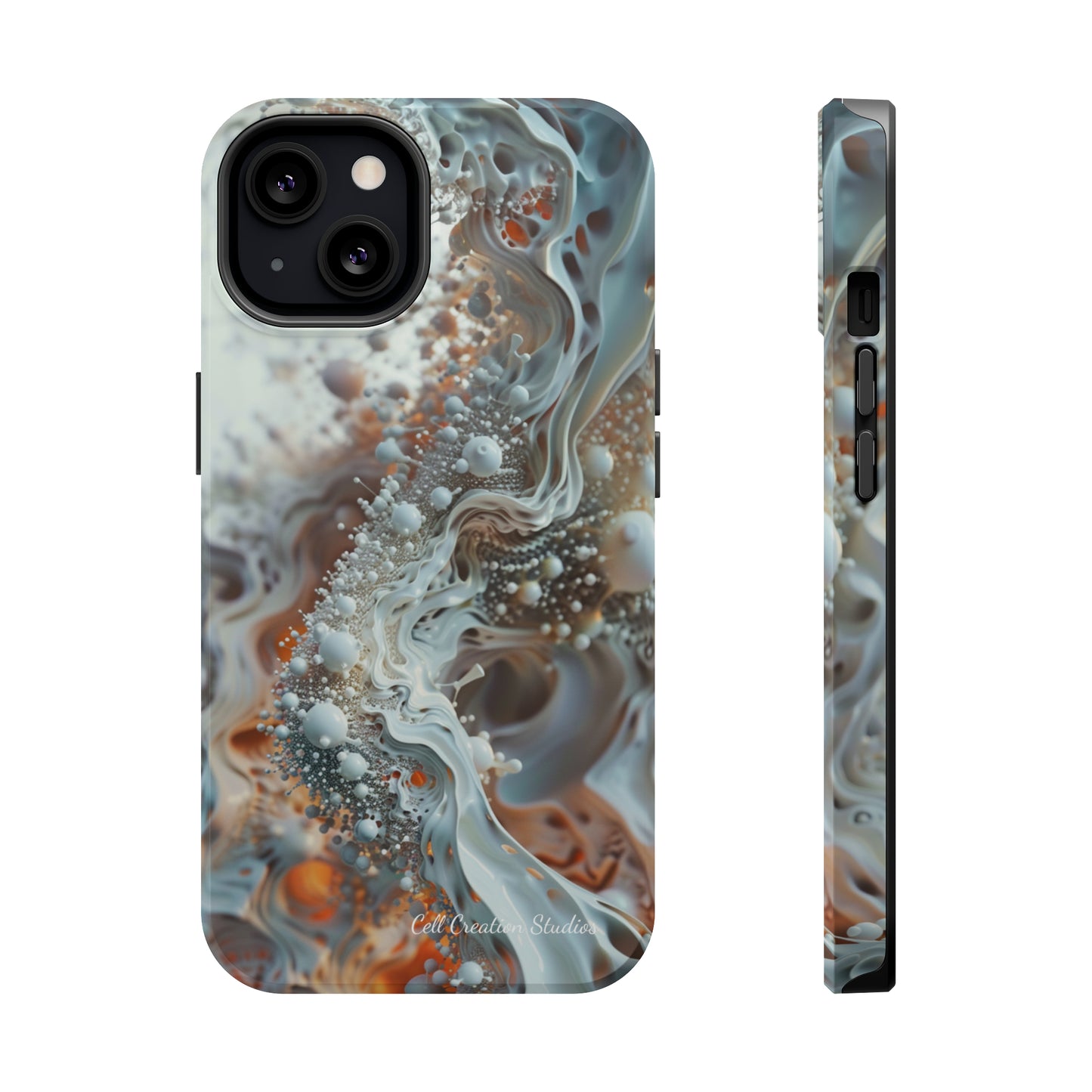 "3D Liquid Splash" -MagSafe Tough iPhone Cases