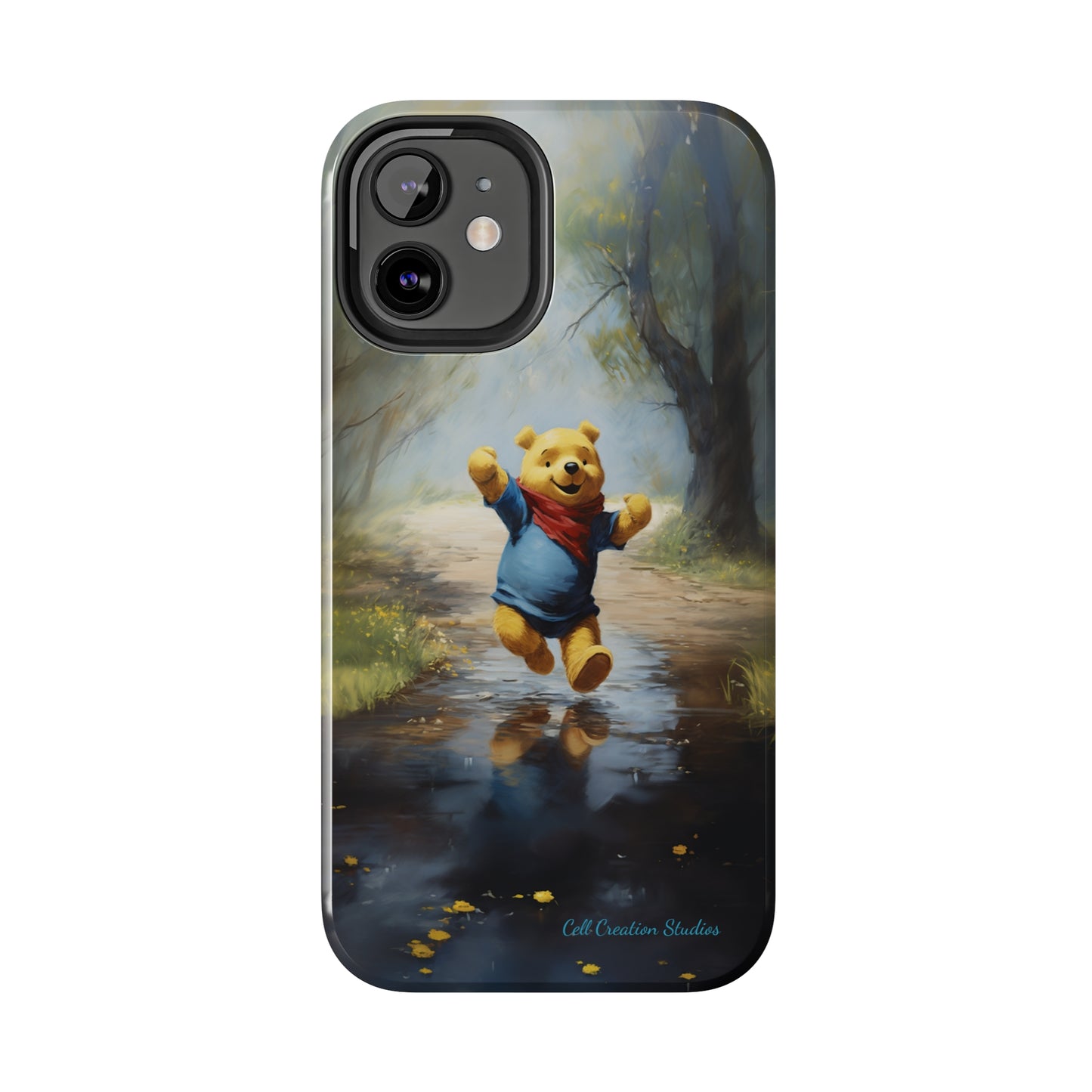 Introducing the "Winnie-The-Pooh Puddle Splash" Cell Phone Case – A Splash of Nostalgic Fun -Tough Phone Cases