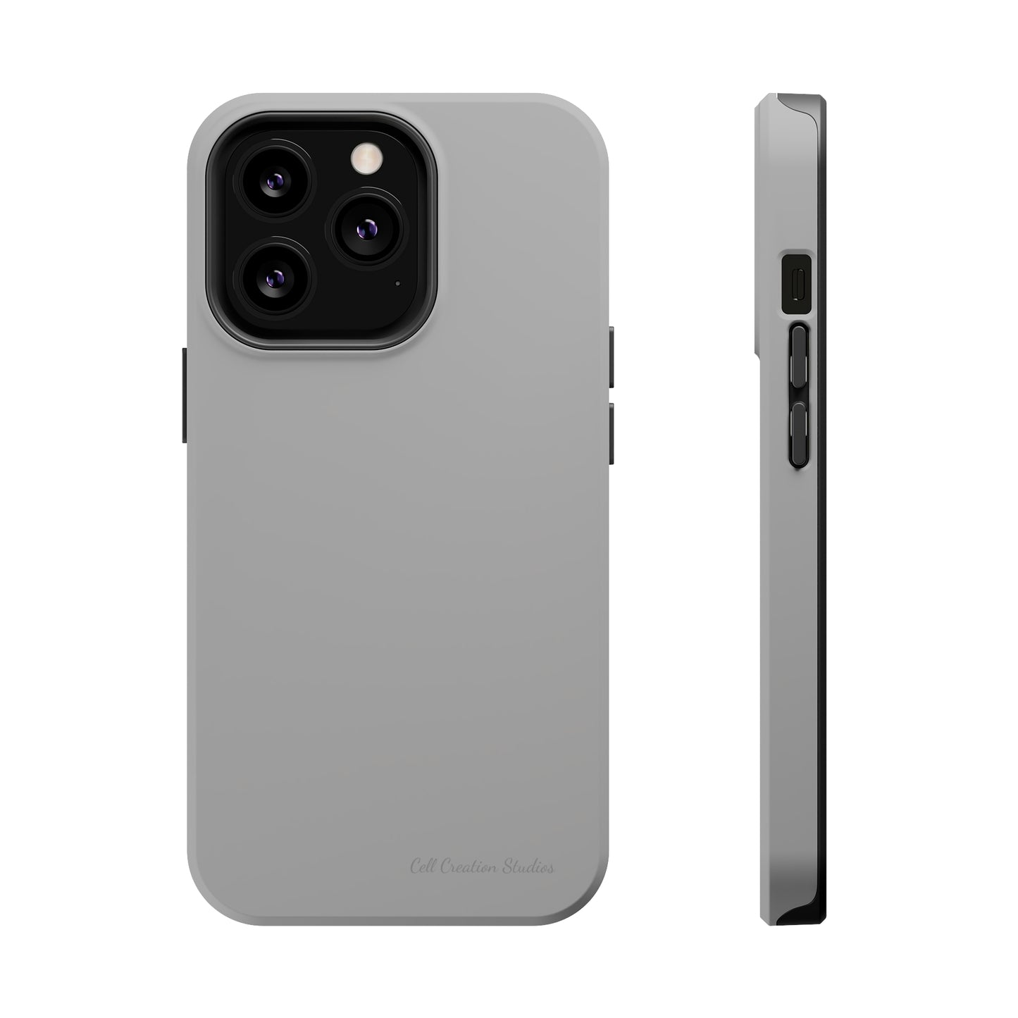 "Sleek Silver Essence" -MagSafe Tough iPhone Cases