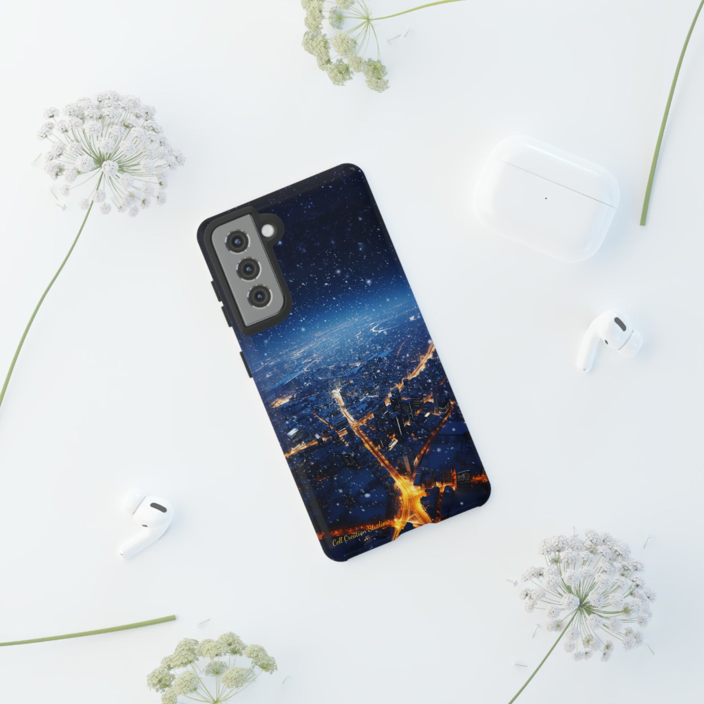 "Urban Snowfall Glow" -Tough Samsung Phone Cases