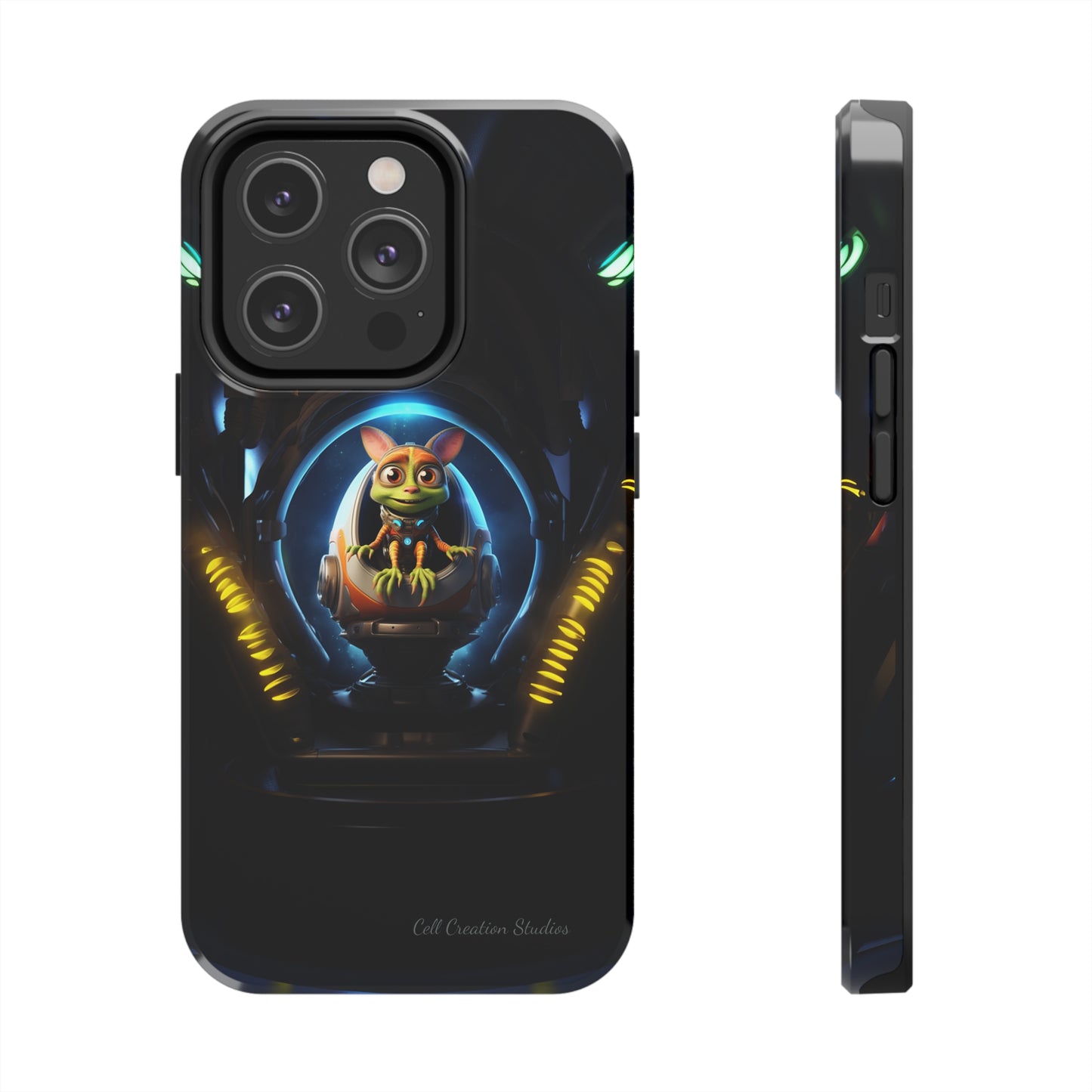 The "Galactic Explorer Alien Spaceship" Phone Case -Tough Phone Cases