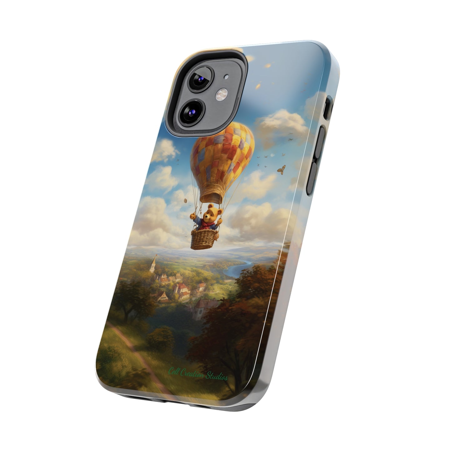 Introducing the "Winnie-The-Pooh's Balloon Adventure" Cell Phone Case – Soar to New Heights in Style -Tough Phone Cases