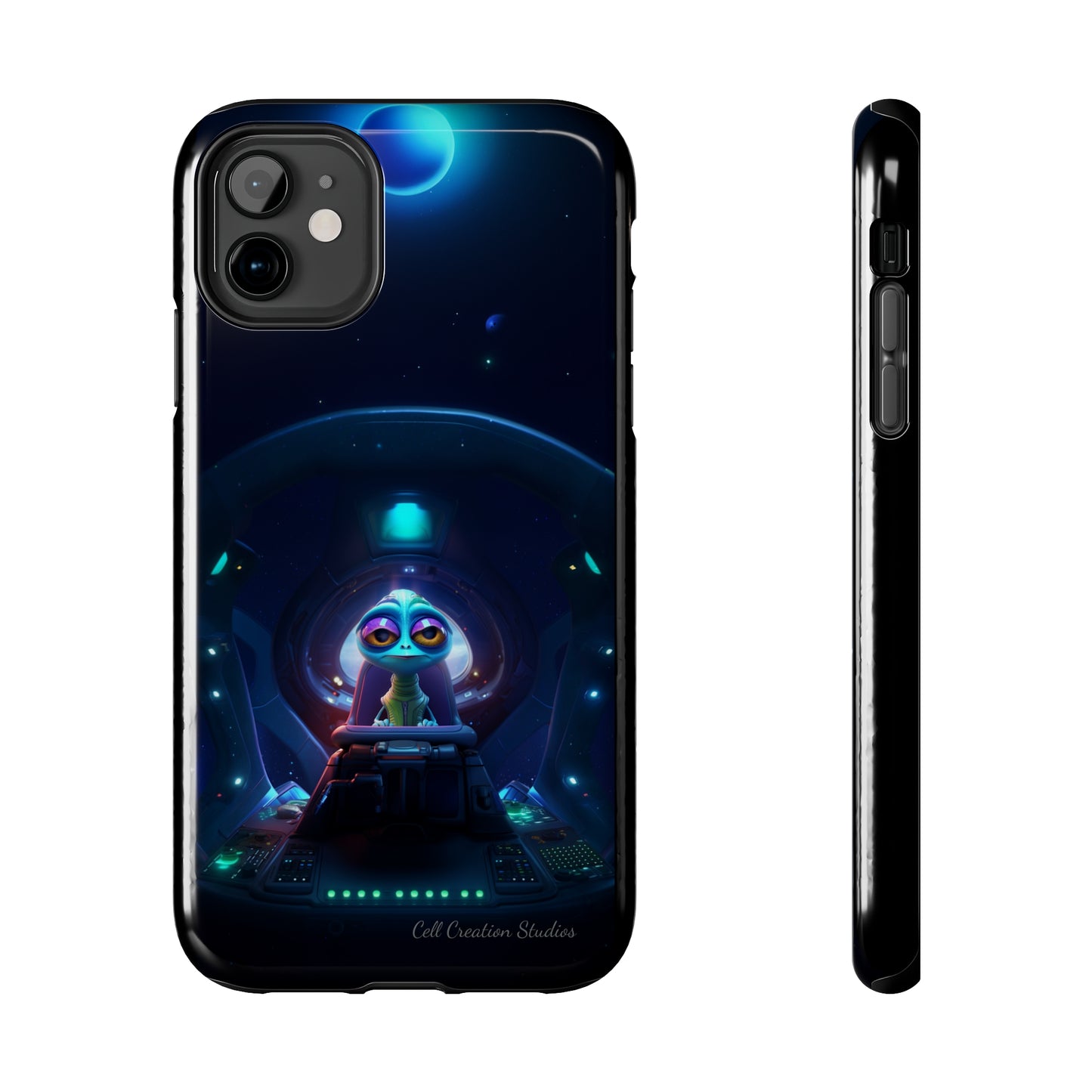 The "Cosmic Cruising Bored Alien" Phone Case-Tough Phone Cases