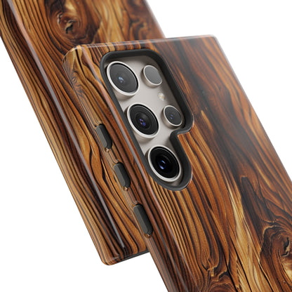 "Wood Grain Elegance" Tough Samsung Galaxy Cases