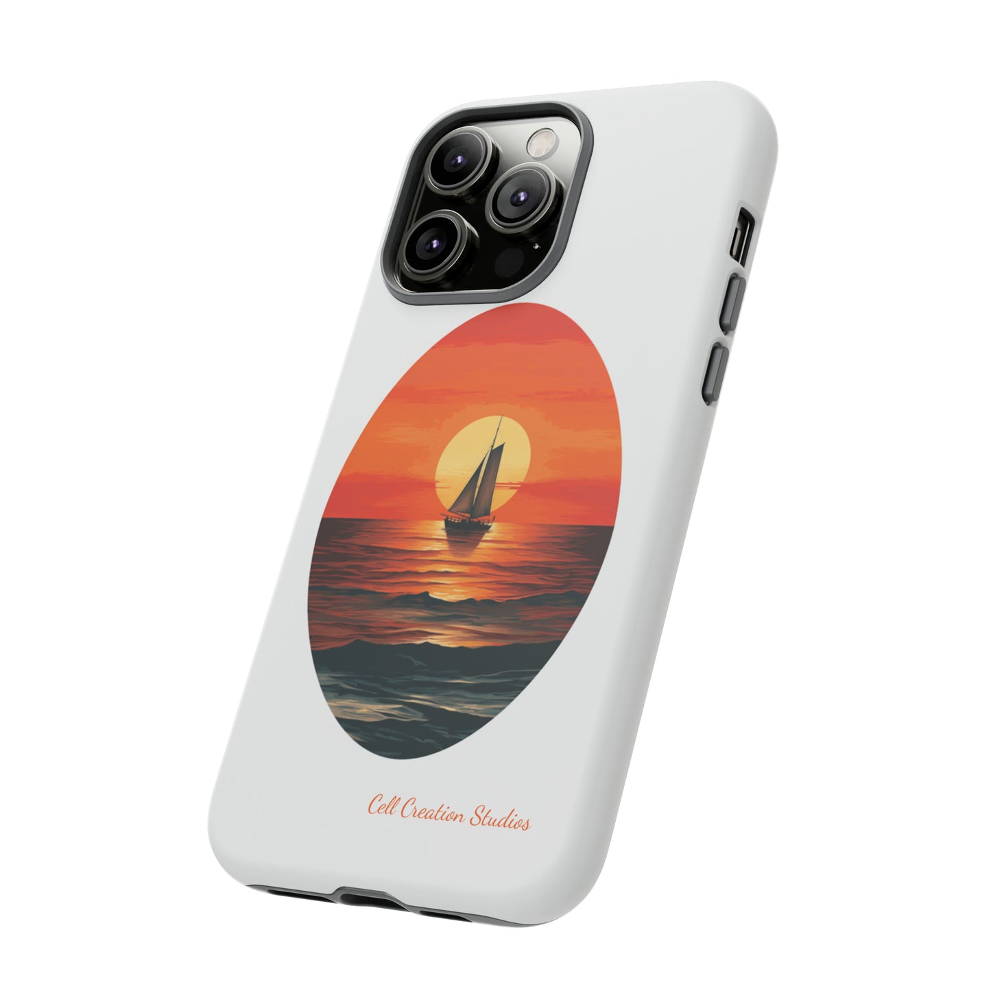 "Sailboat Sunset Serenity" -Tough iPhone Cases