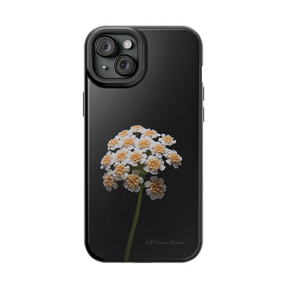 "Elegant Yarrow Bloom" Phone Case -MagSafe Tough Cases