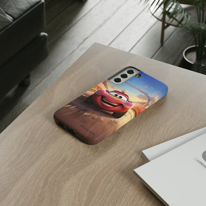 The "Smiling Red Racer" Phone Case -Tough Cases