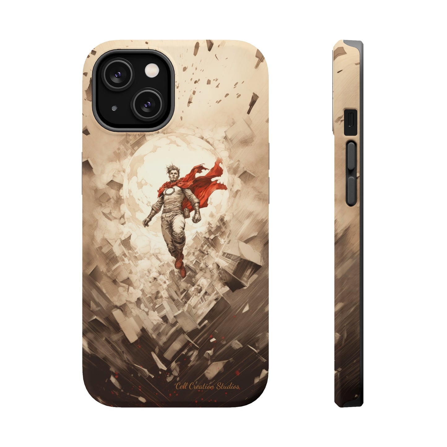 Introducing the "Heroic Guardian" Cell Phone Case – Unleash Your Inner Superhero with Captivating Design -MagSafe Tough Cases