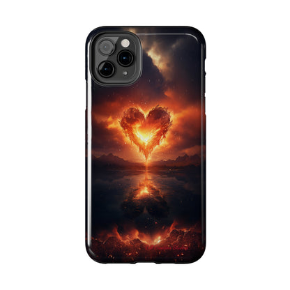 Introducing the "Flaming Heart" Cell Phone Case – Ignite Your Passion! -Tough Phone Cases