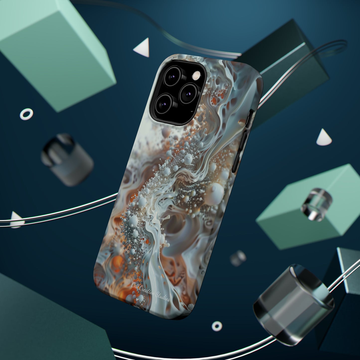 "3D Liquid Splash" -MagSafe Tough iPhone Cases