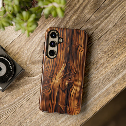 "Wood Grain Elegance" Tough Samsung Galaxy Cases