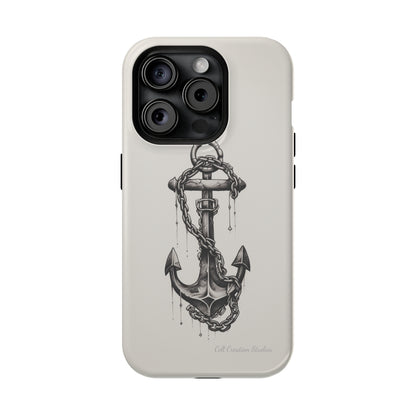 "Nautical Elegance Anchor" -MagSafe Tough iPhone Cases