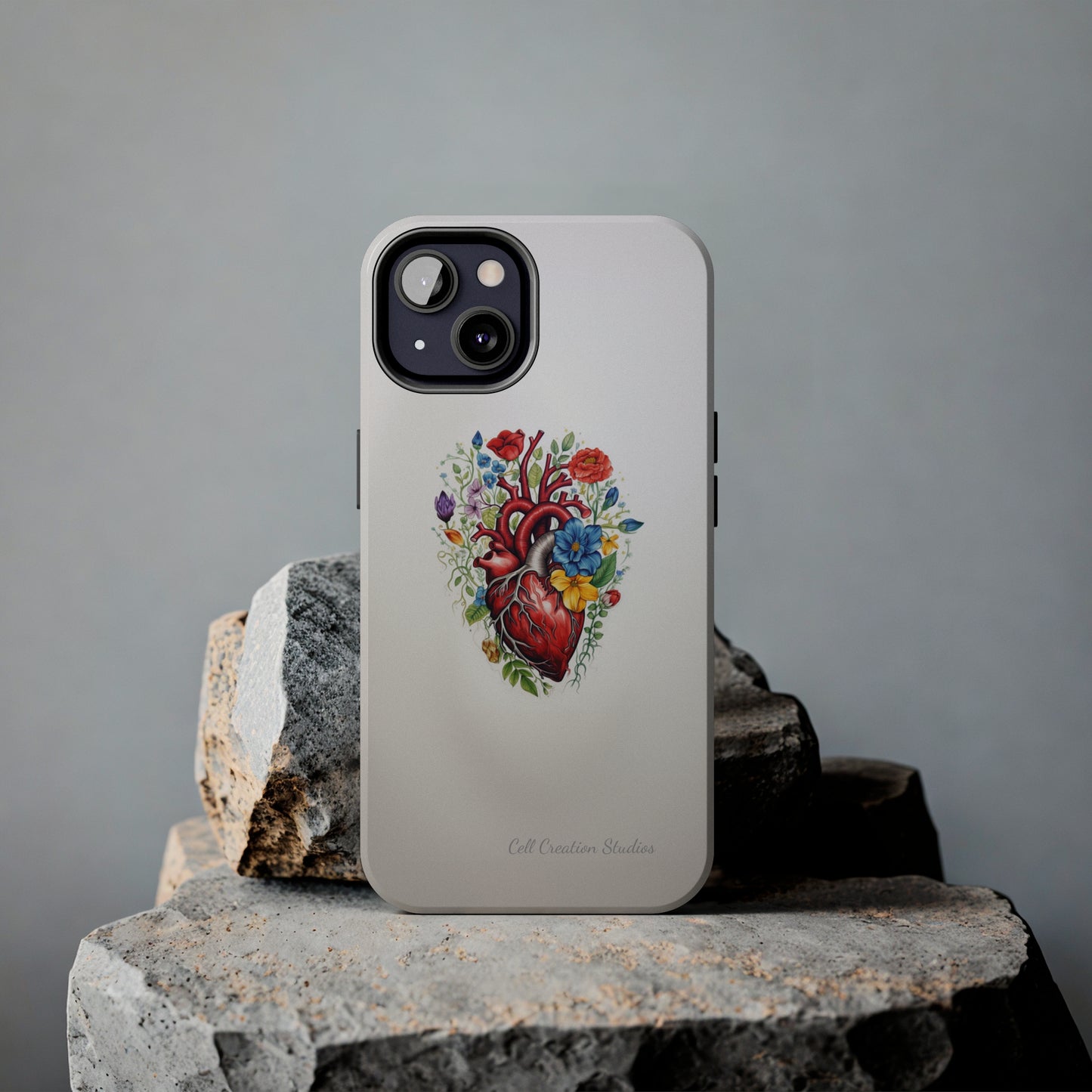 "Floral Heart Harmony" -Tough iPhone Cases