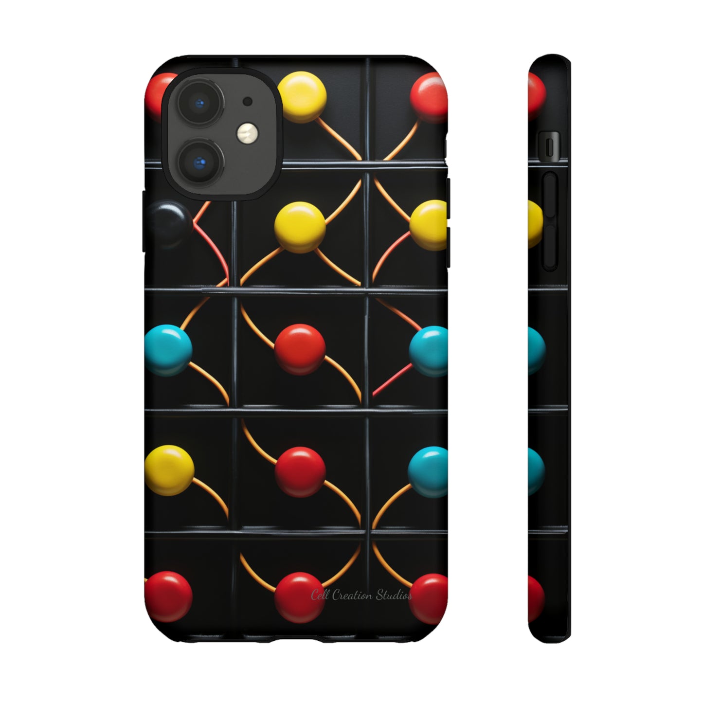 "Vibrant Spheres Fusion" -Tough Phone Cases