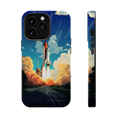 Introducing the "NASA Space Shuttle Launch" Cell Phone Case - Elevate Your Style to New Heights -MagSafe Tough Cases