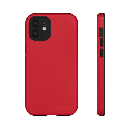 "Bold Crimson Shield" -Tough iPhone Cases