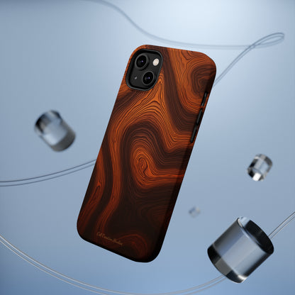 Introducing the "Natural Woodgrain" Cell Phone Case – Embrace Organic Beauty with Wood Pattern Design -MagSafe Tough Cases