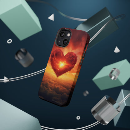 Introducing the "Sky-Heart Radiance" Cell Phone Case – Carry Love's Glow Everywhere You Go -MagSafe Tough Cases