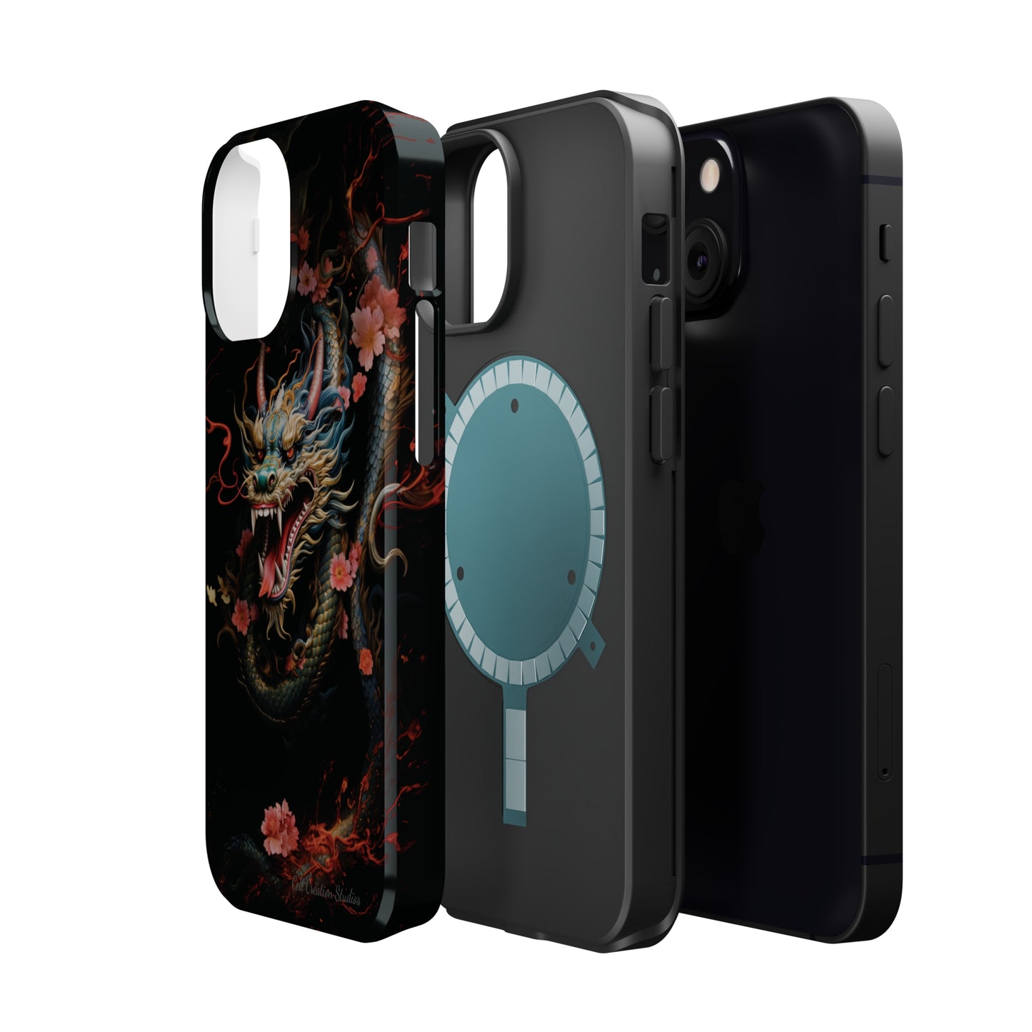 Introducing the "Mystical Japanese Dragon" Cell Phone Case – Unleash the Dragon's Power -MagSafe Tough Cases