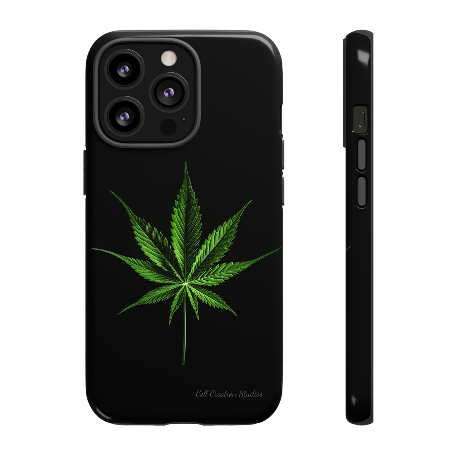 "Cannabis Chic" Marijuana Leaf Phone Case -Tough Cases