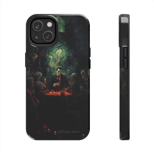 Introducing the "Ghoulish Gala" Cell Phone Case – Dracula's Halloween Soiree -Tough Phone Cases