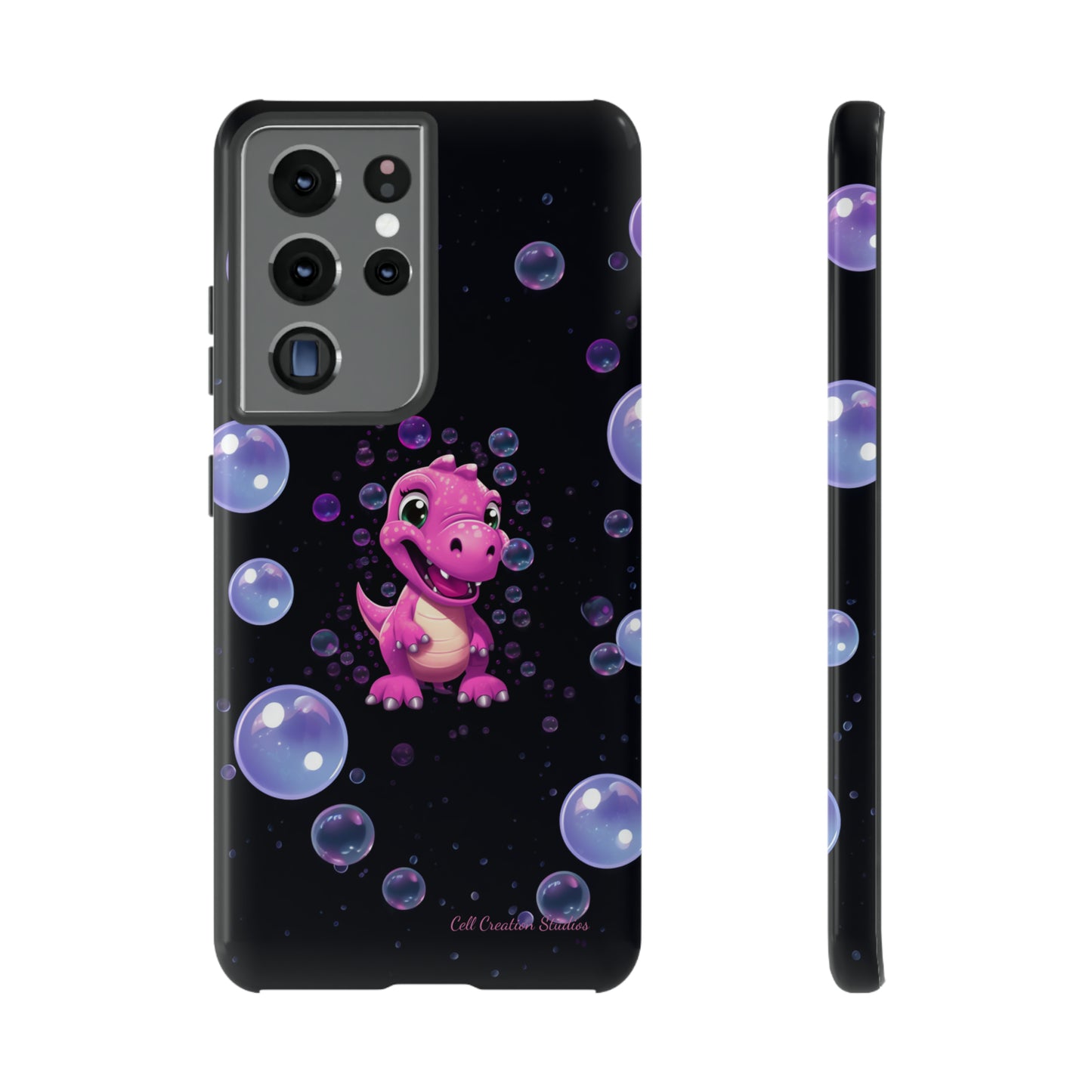 "Dino Glam" Glitter Dinosaur Phone Case -Tough Cases