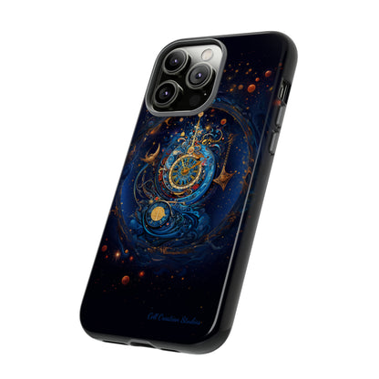 "Cosmic Clock Elegance" -Tough iPhone Cases