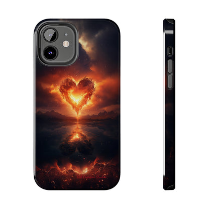 Introducing the "Flaming Heart" Cell Phone Case – Ignite Your Passion! -Tough Phone Cases