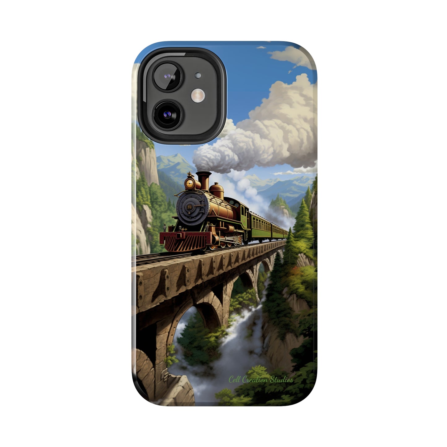 The "Scenic Mountain Train" Phone Case -Tough Phone Cases