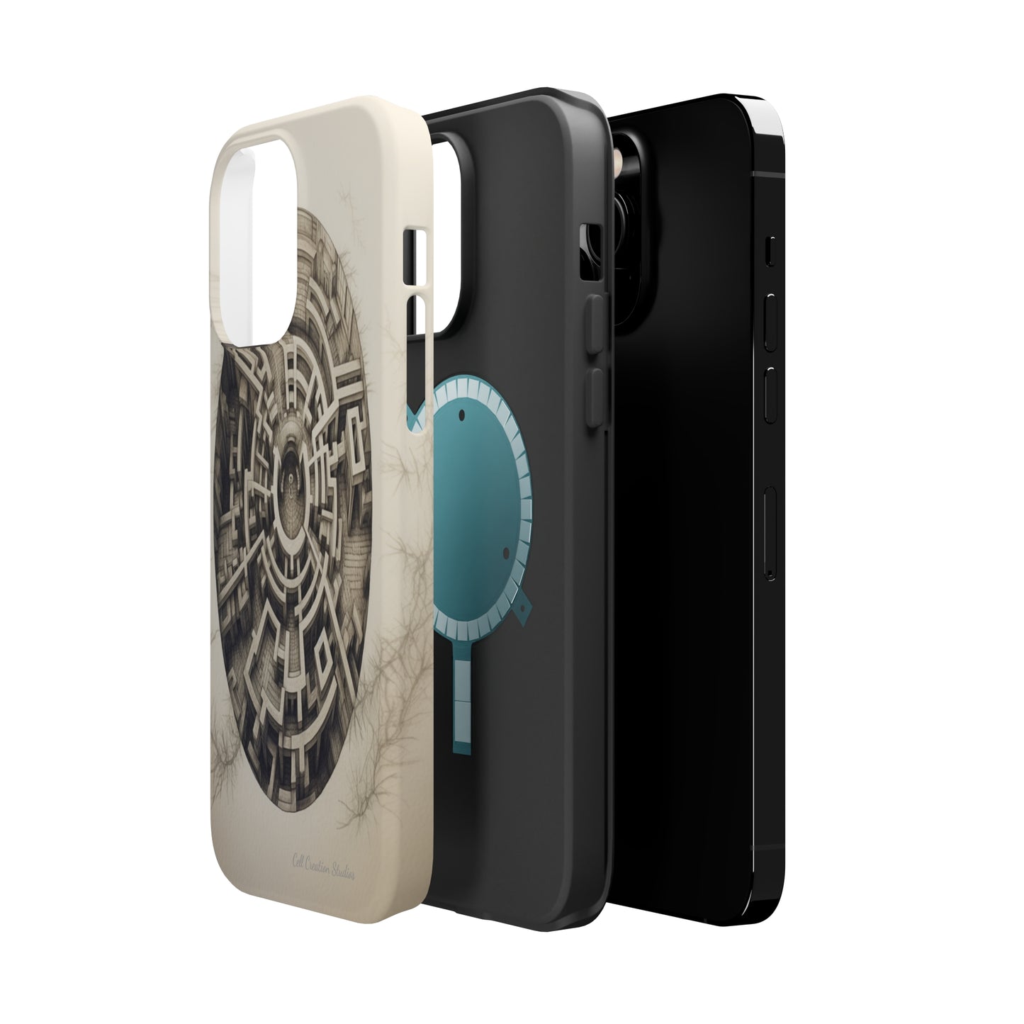 "Discover the Mystery: Maze-Inspired Cell Phone Case" -MagSafe Tough Cases