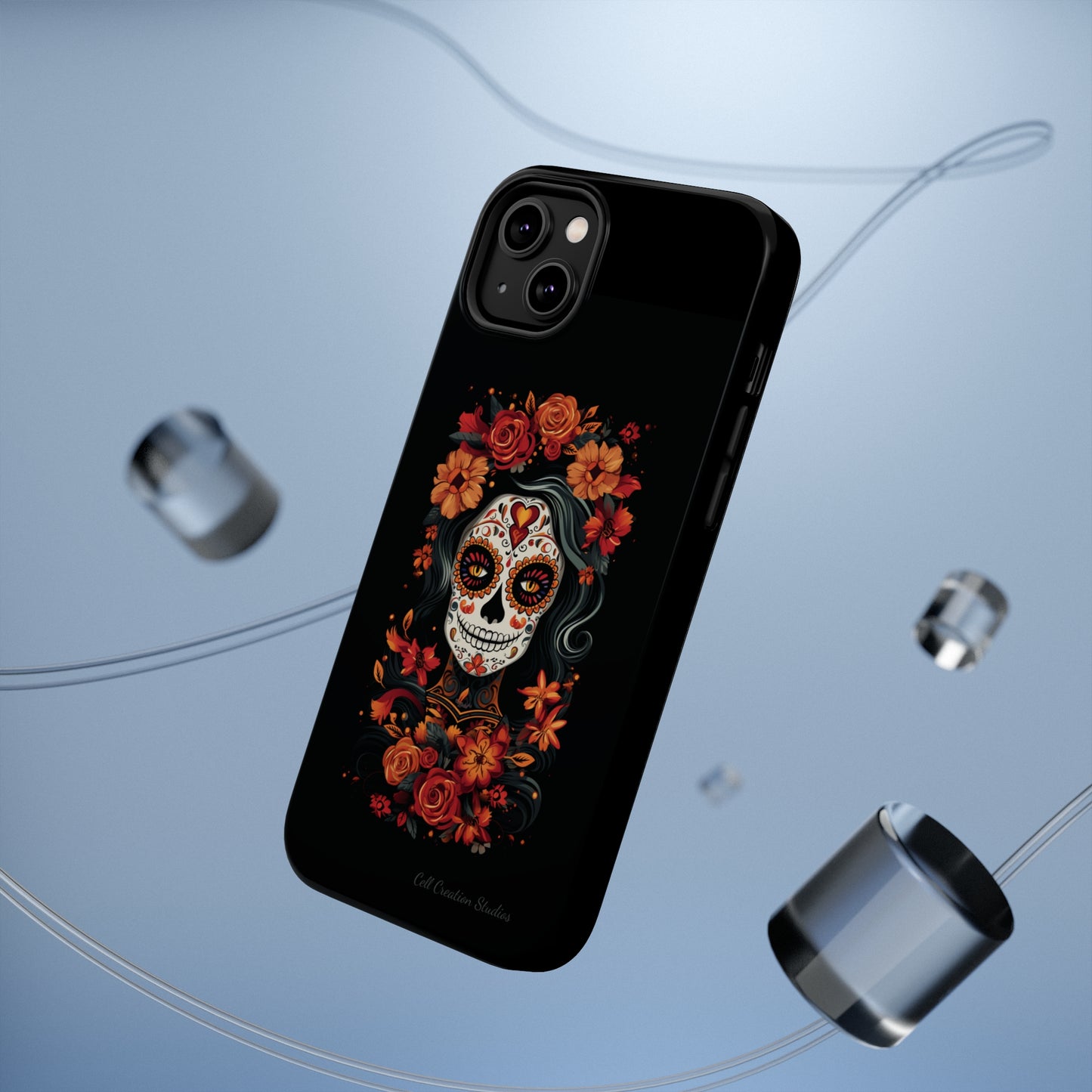 Introducing the "Day of the Dead Fiesta" Cell Phone Case – Celebrate Life in Style -MagSafe Tough Cases