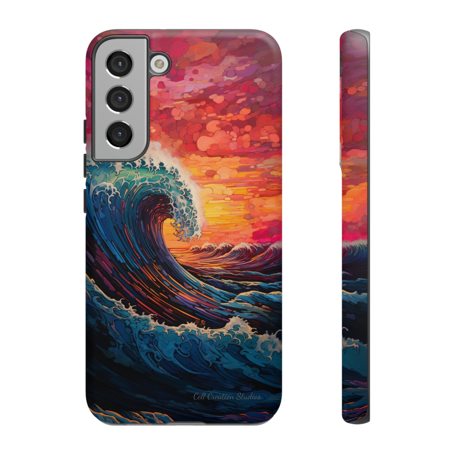 "Colorful Ocean Wave" Cell Phone Case -Tough Cases