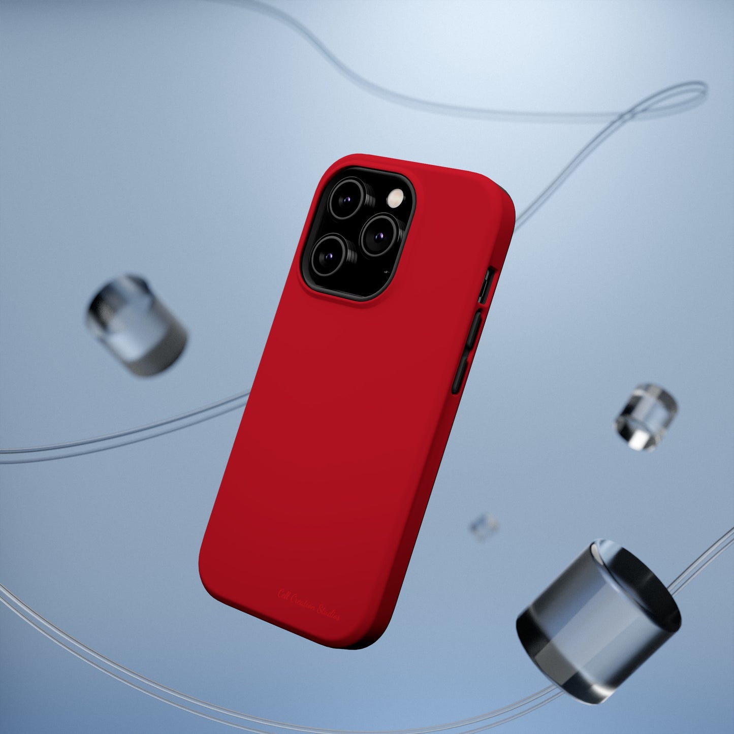 "Bold Crimson Shield" -MagSafe Tough iPhone Cases