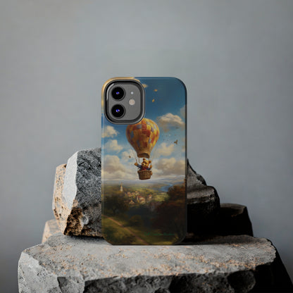 Introducing the "Winnie-The-Pooh's Balloon Adventure" Cell Phone Case – Soar to New Heights in Style -Tough Phone Cases