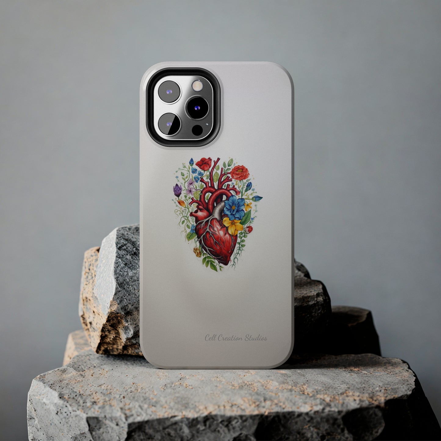 "Floral Heart Harmony" -Tough iPhone Cases