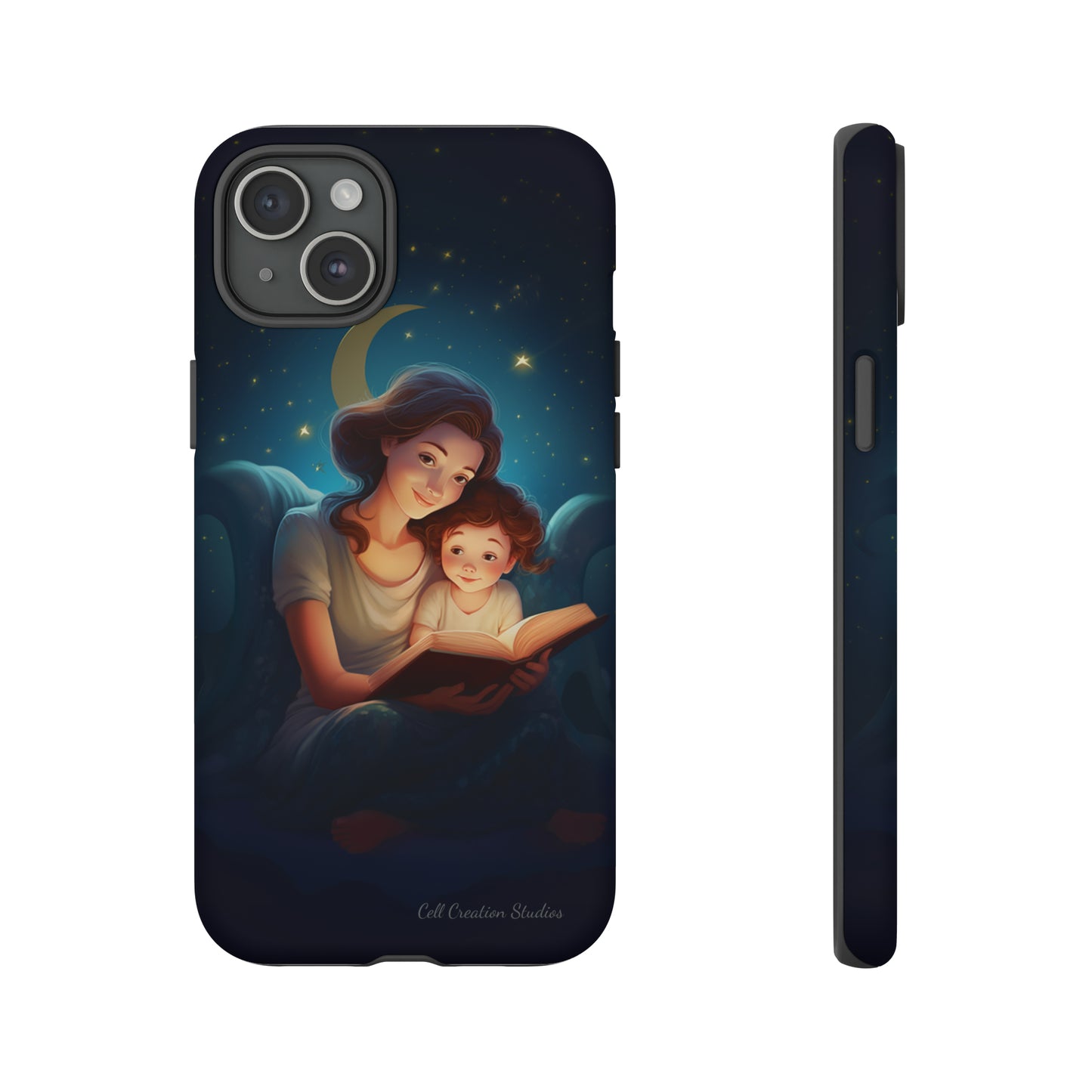 Introducing the "Bedtime Story Bliss" Cell Phone Case – Cherish Heartwarming Moments with Every Glance -Tough Cases