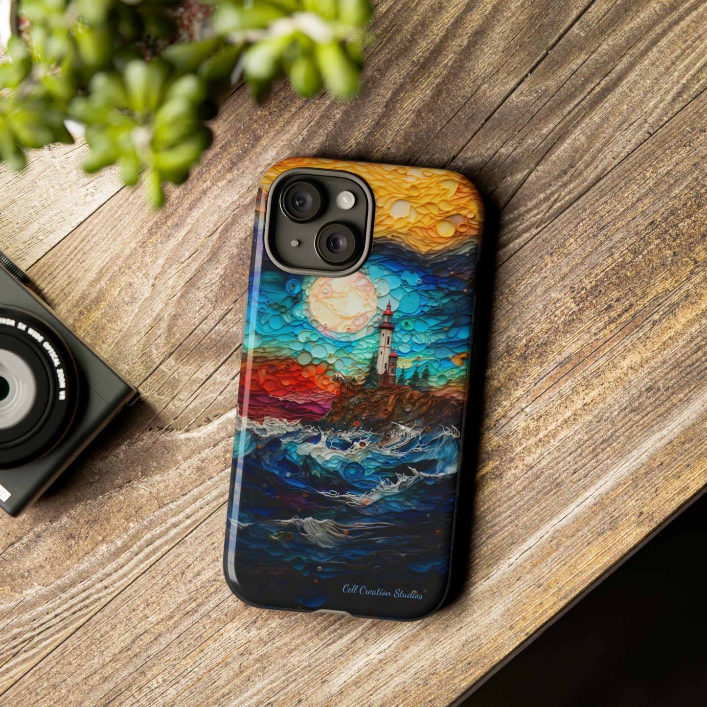 "Coastal Canvas Guardian" -Tough iPhone Cases