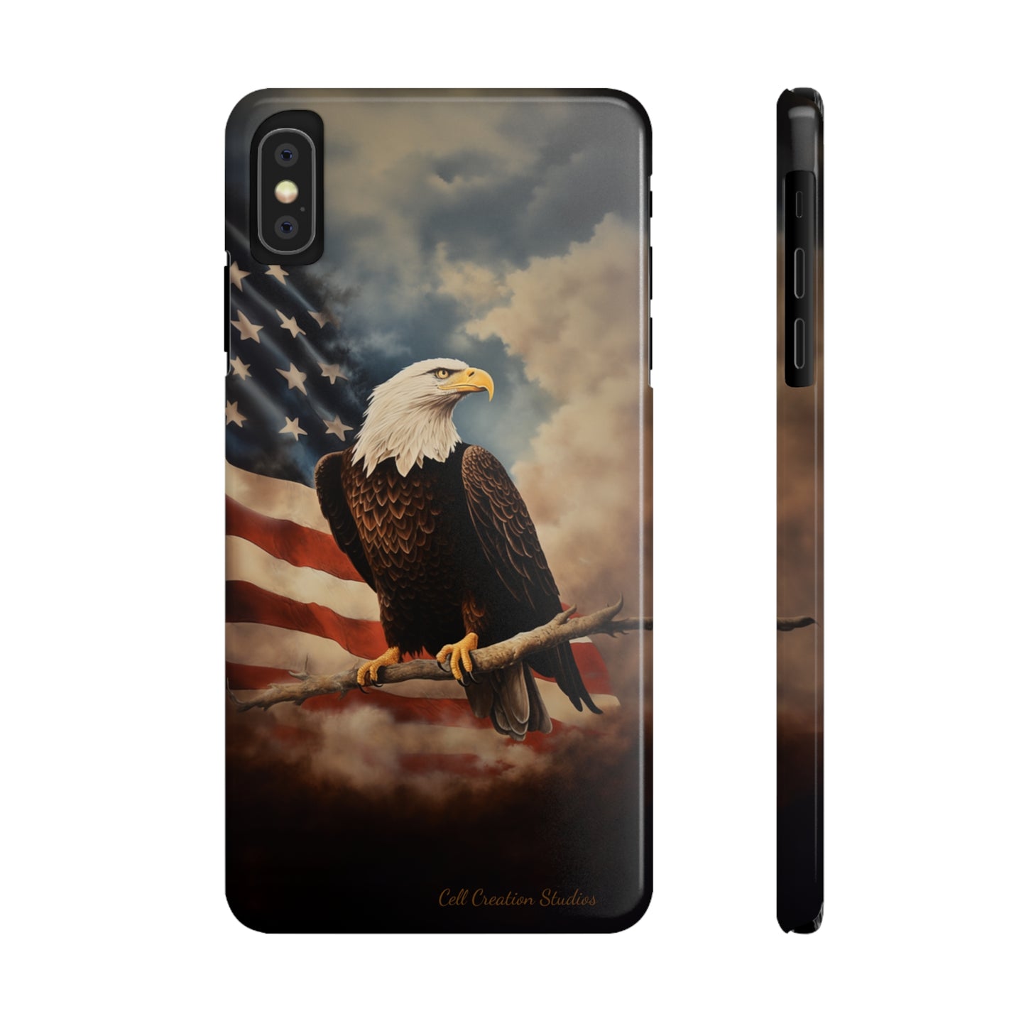 Introducing the "Eagle's Majesty" Cell Phone Case – Soar with American Pride -Slim Phone Cases