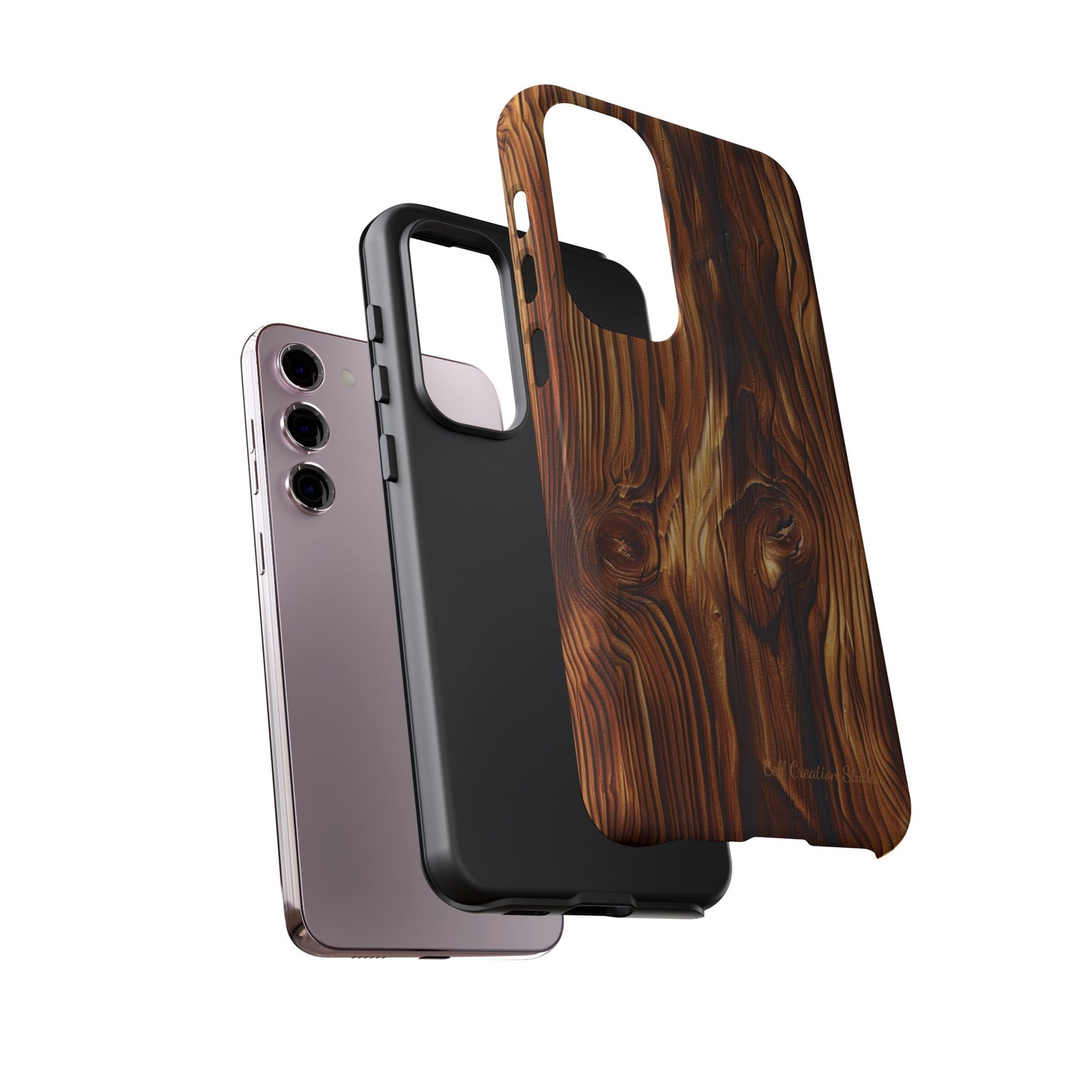 "Wood Grain Elegance" Tough Samsung Galaxy Cases