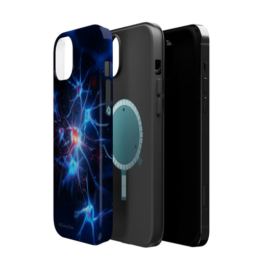 Introducing the "Neural Nexus" Cell Phone Case – Illuminate the Complexity Within! -MagSafe Tough Cases