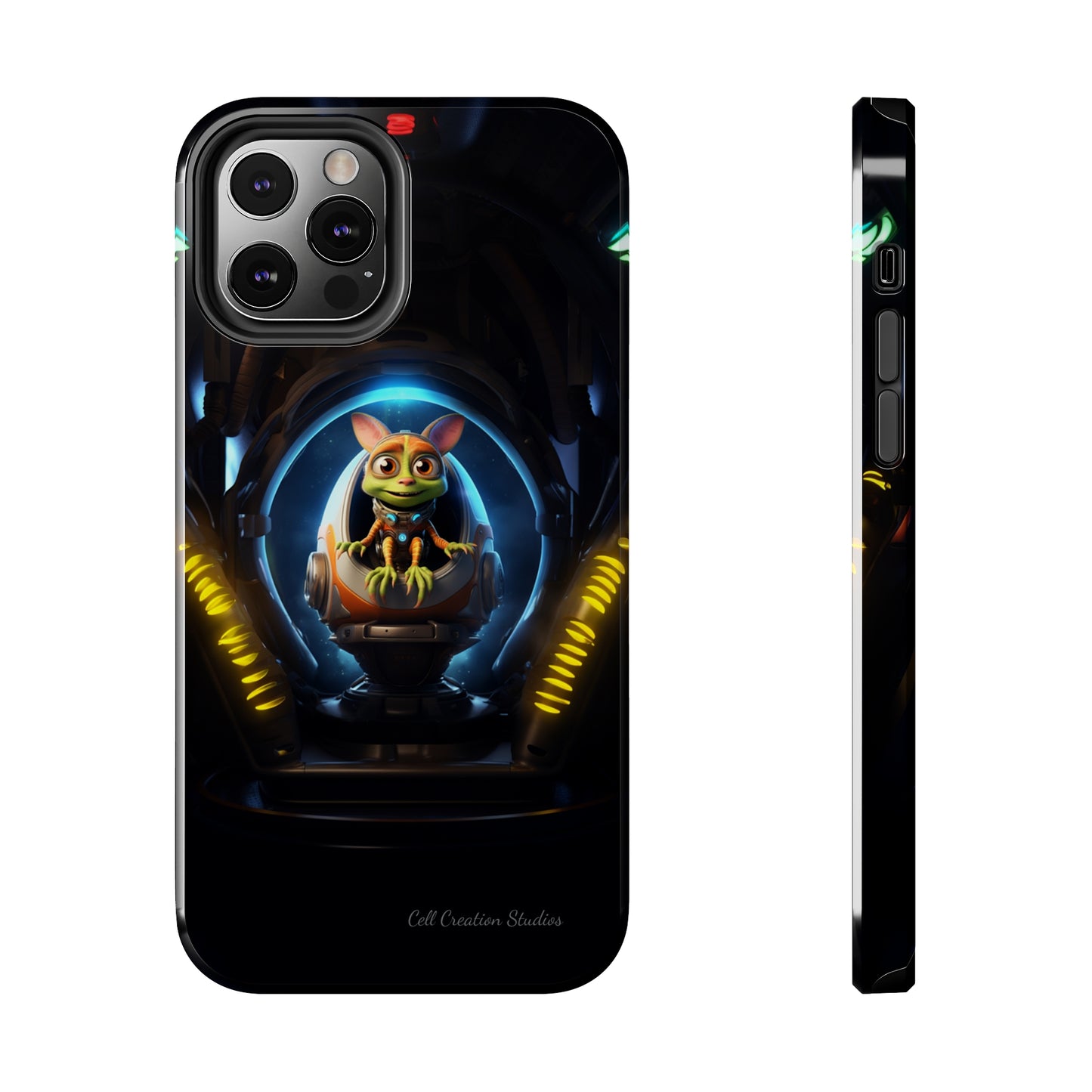 The "Galactic Explorer Alien Spaceship" Phone Case -Tough Phone Cases