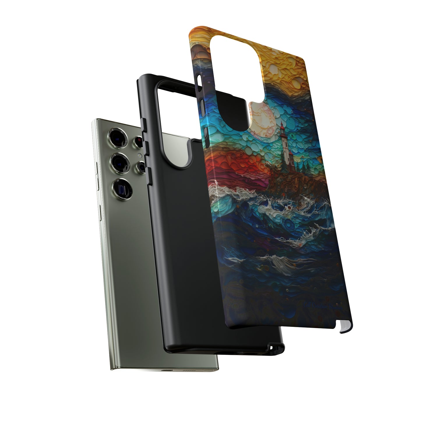 "Coastal Canvas Guardian" -Tough Samsung Phone Cases