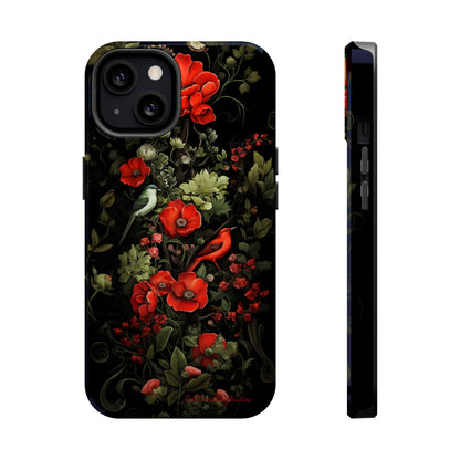 "Floral Serenade Elegance" -MagSafe Tough iPhone Cases