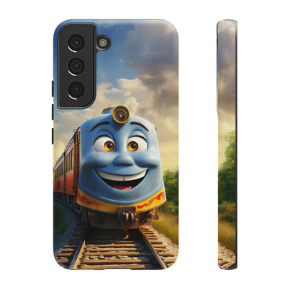 The "Smiling Blue Train" Phone Case -Tough Cases